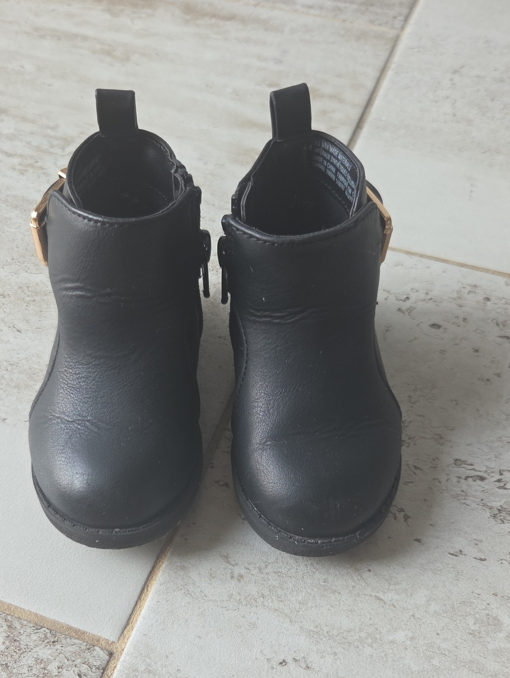 The Children's Place Black Girls' Ankle Boots